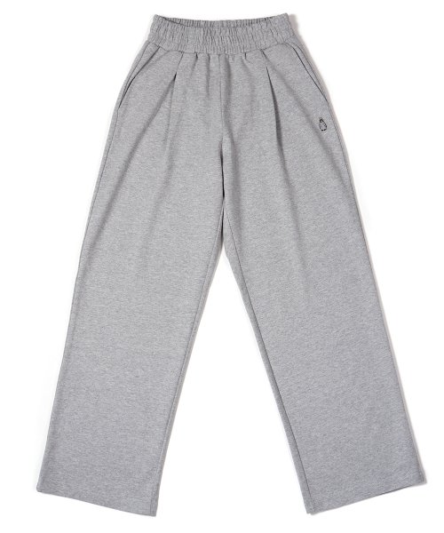 precme center pleats sweat pants【gray】 distrioutils.com