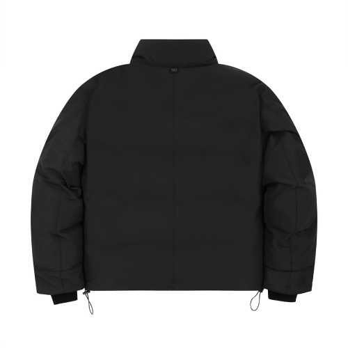 Короткий пуховик Simple Military BLACK