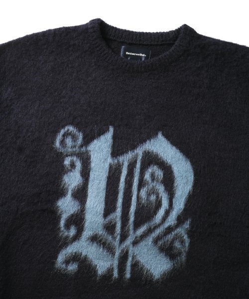 디스이즈네버댓(THISISNEVERTHAT) (FW21) Fortuna N-Logo Sweater Navy