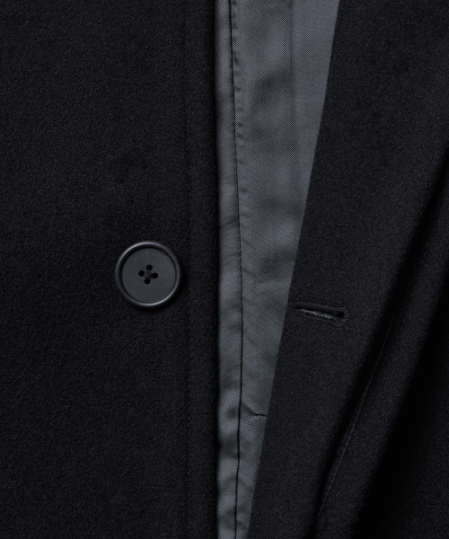 CASHMERE BLEND OVERSIZED BALMACAAN COAT [BLACK] thumbnail 8