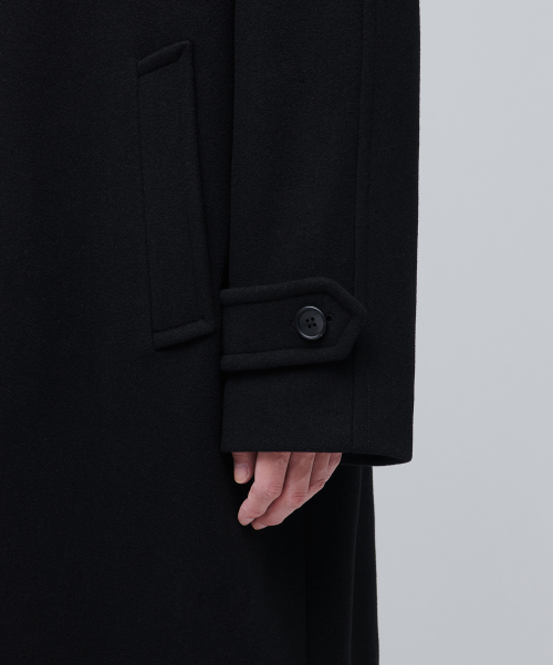 CASHMERE BLEND OVERSIZED BALMACAAN COAT [BLACK] thumbnail 9