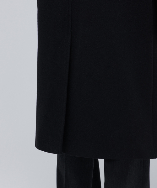 CASHMERE BLEND OVERSIZED BALMACAAN COAT [BLACK] thumbnail 10