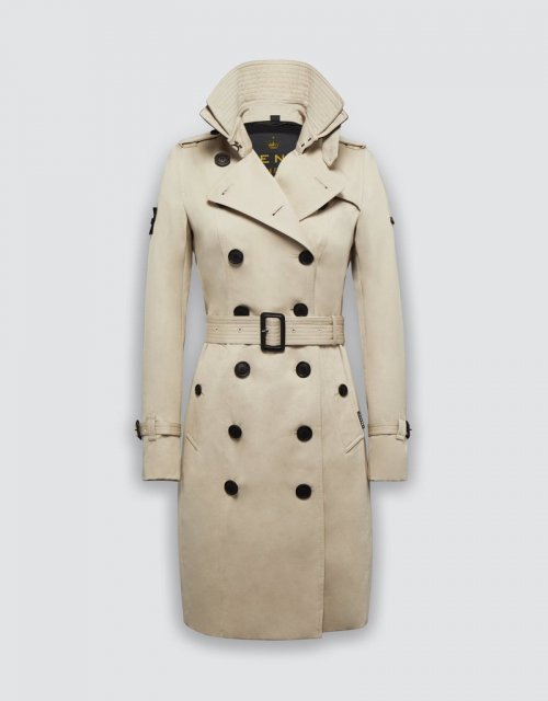 Тренч Queen Classic (STONE/BLACK/GOLD)