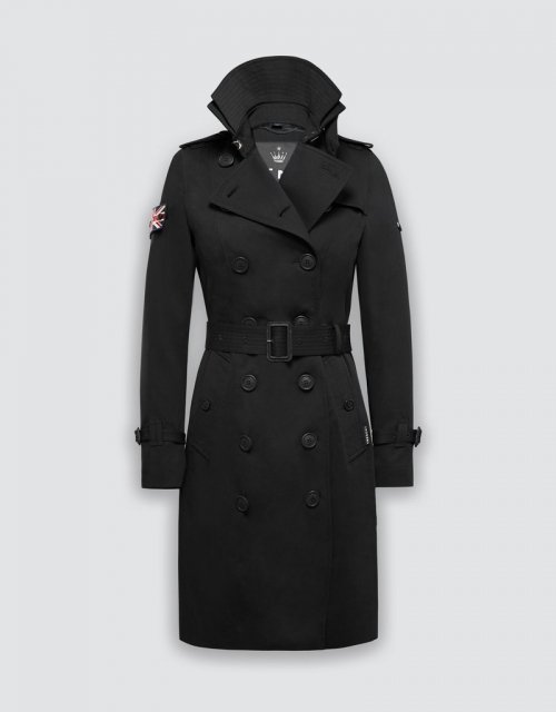 Queen Classic тренч (Black/Black/Silver)
