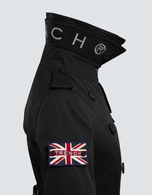 Queen Classic тренч (Black/Black/Silver)