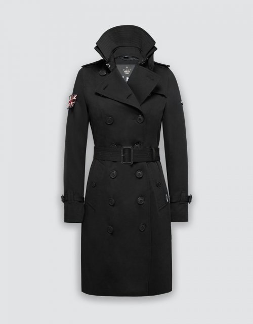 Queen Classic тренч (Black/Flag/Silver)