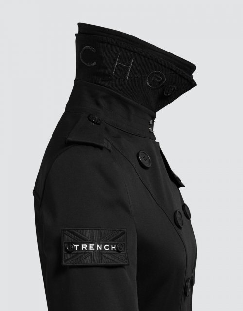 Тонкий тренч (BLACK/BLACK/BLACK)