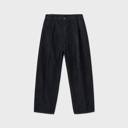 MUSINSA | NOIRER Wide Denim Pants (Black)