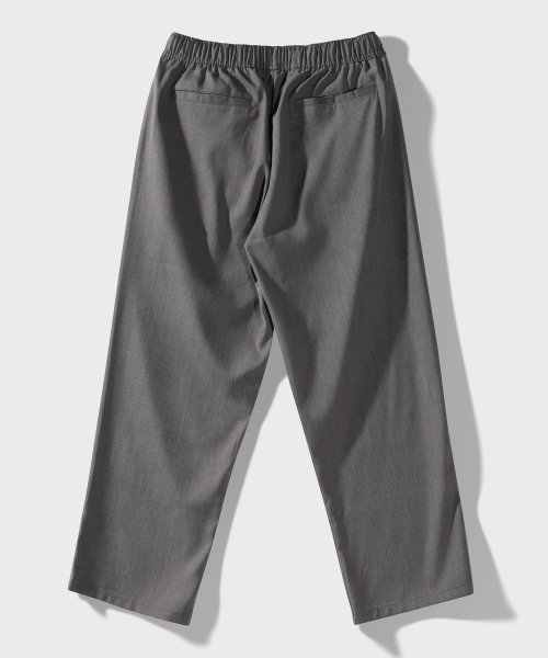 Свободные брюки со складкой на резинке (Grey)