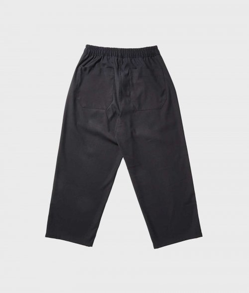 Широкие брюки на резинке с карманами (Black)