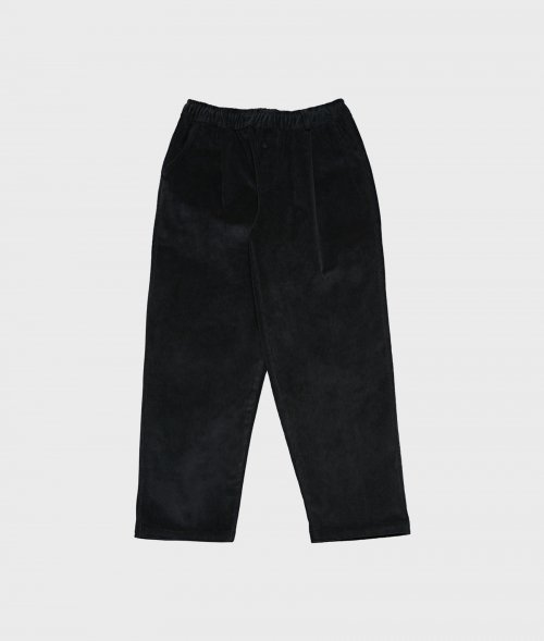 Широкие вельветовые брюки на резинке Black