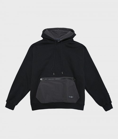 Худи на молнии с карманами (Black)