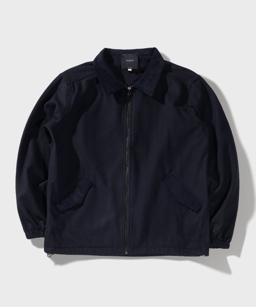 Шерстяная куртка на молнии (Navy)