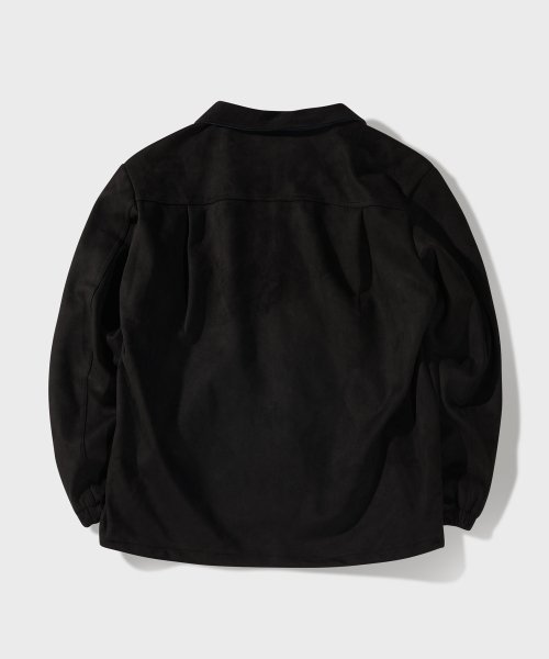 Замшевая куртка на полумолнии (Black)