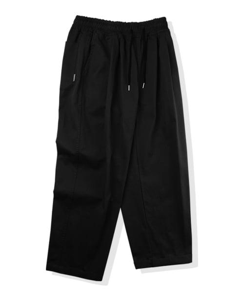 Широкие брюки чинос с защипами [Black]
