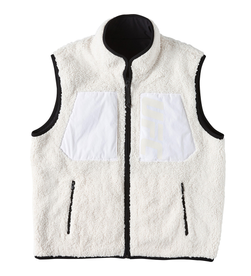 Двусторонний жилет из шерпы Cream U1FJT1102CR