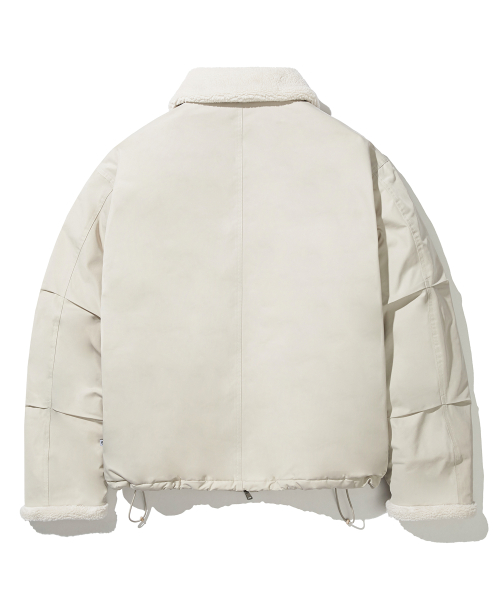 MUSINSA | コードグラフィー Heavy boa fleece mouton jacket_beige