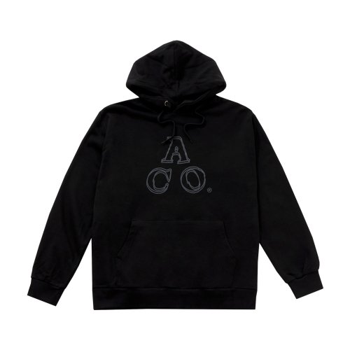 Худи с логотипом ACO (Black/Charcoal)