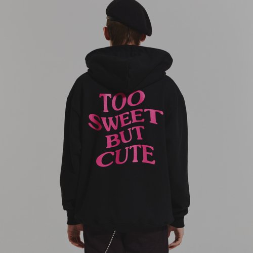 TOO SWEET BUT CUTE худи (черный/PINK)