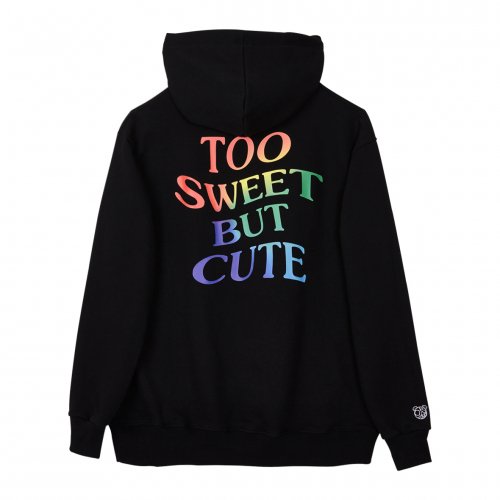 TOO SWEET BUT CUTE худи (черный/RAINBOW)