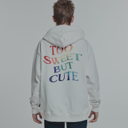 TOO SWEET BUT CUTE худи (WHITE/RAINBOW)