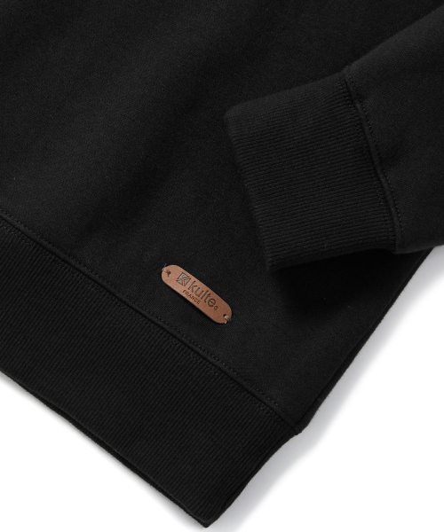 Свитшот 809 Standard Fit Leather Icon Black