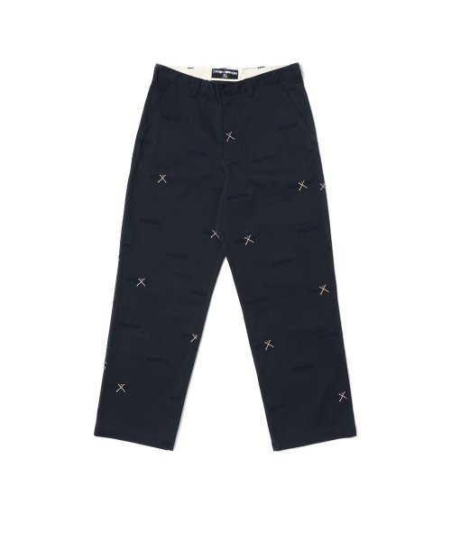 LOGO ALLOVER WORK PANTS - темно-синий