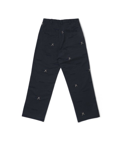 LOGO ALLOVER WORK PANTS - темно-синий