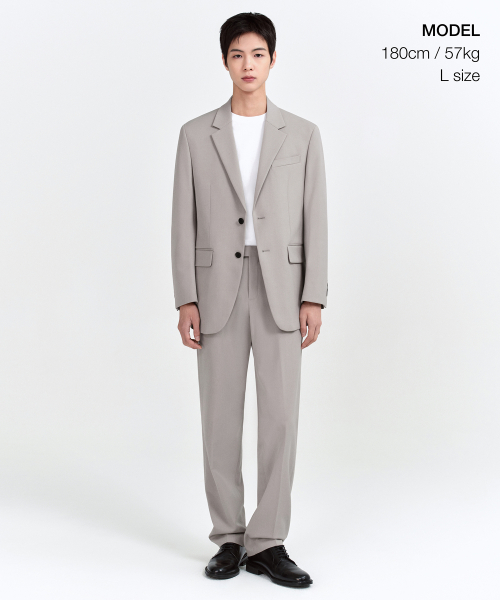 RELAXED BASIC BLAZER [LIGHT BEIGE] thumbnail 2