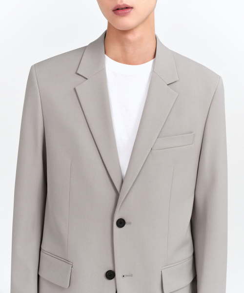 RELAXED BASIC BLAZER [LIGHT BEIGE] thumbnail 4