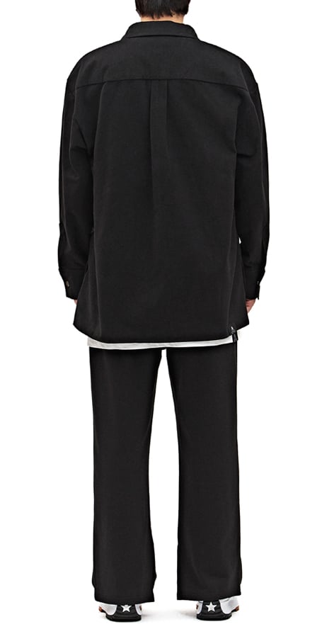 BASIC оверсайз FIT SLIT SHIRT TRUCKER пиджак черный