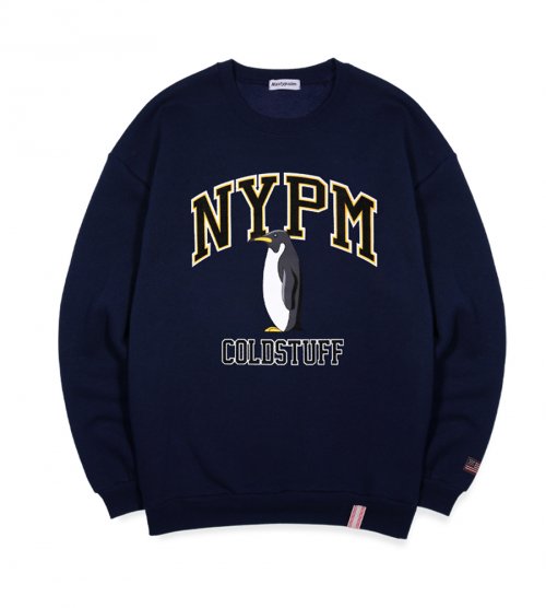 Оверсайз свитшот с графикой Feedus, Navy