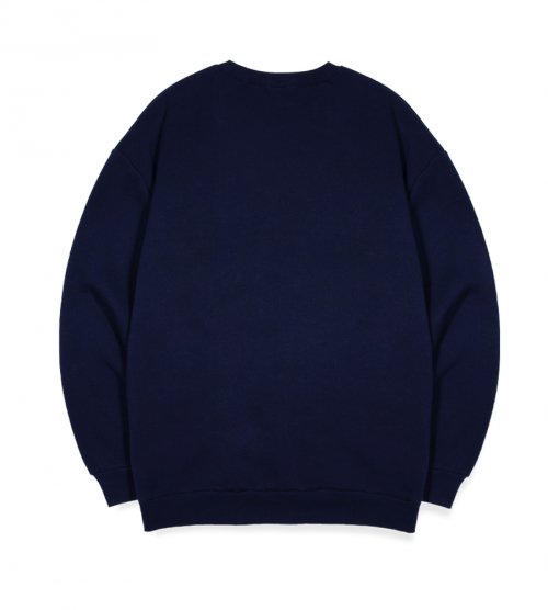 Оверсайз свитшот с графикой Feedus, Navy