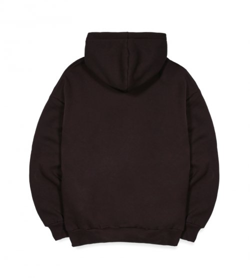 Худи оверсайз с логотипом Orca Whale, Choco Brown