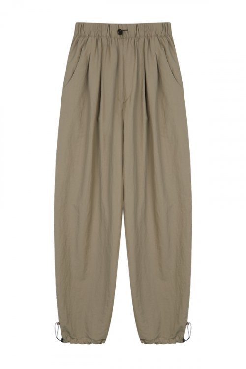 Широкие нейлоновые брюки Beige