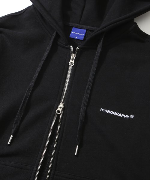 HOODIE 2WAY ZIP_UP BK
