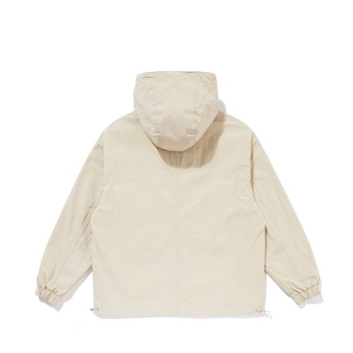 Solid Pocket Windbreaker Light Beige