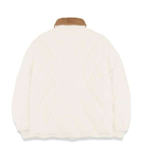 Стеганая куртка с меховым воротником Ivory