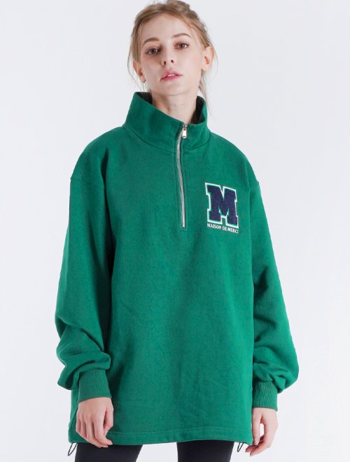 UNISEX свободный анорак с вышивкой Green (FCB3TS324M)