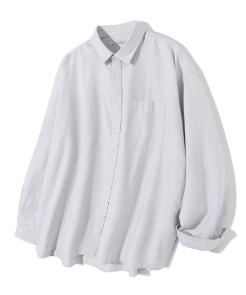 Washed Oxford Shirt S87 Gray