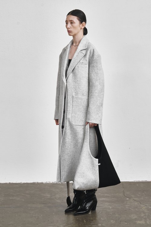 EVERYDAY WOOL LONG COAT (GRAY)