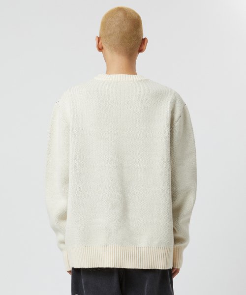 MUSINSA | LMC LMC X SCARFACE KNIT SWEATER ivory