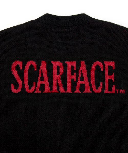 MUSINSA | LMC LMC X SCARFACE JACQUARD CARDIGAN black