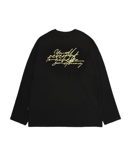 CURSIVE LONG SLEEVE / BLACK