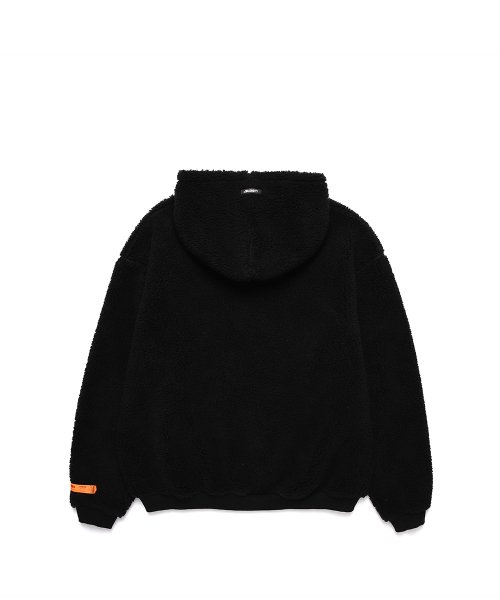 POCKET SHERPA HOOD JACKET / BLACK