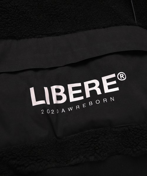 POCKET SHERPA HOOD JACKET / BLACK