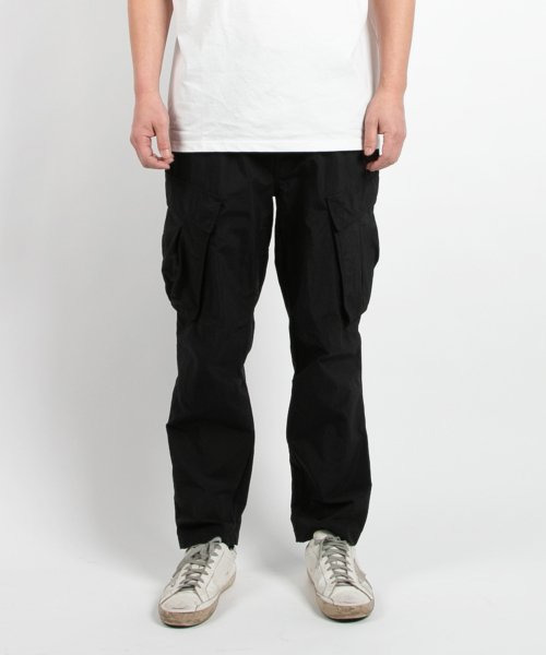 Повседневные брюки карго полуоблегающего кроя (Black)