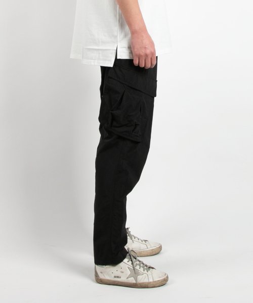 Повседневные брюки карго полуоблегающего кроя (Black)
