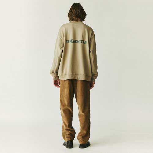 Вельветовые свободные брюки на резинке (мужские) - Camel