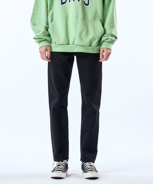 Черные укороченные джинсы tapered